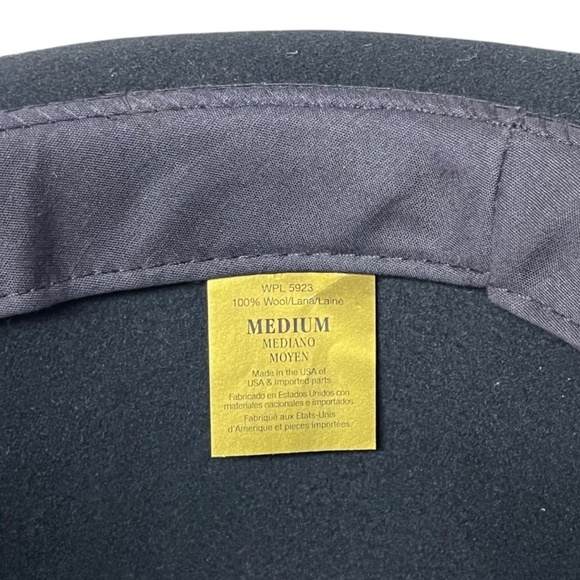 THE FLAMEKEEPERS HAT CLUB Torch MB Black Fedora Wool Felt HARLEM NEW YORK Size M - Picture 10 of 11